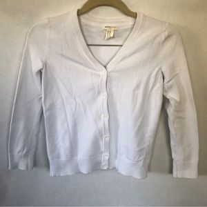 White Button Up Sweater